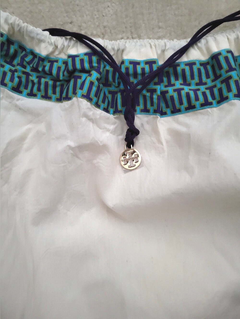 Tory Burch XL 22x22 Drawstring Dust Protective Bag